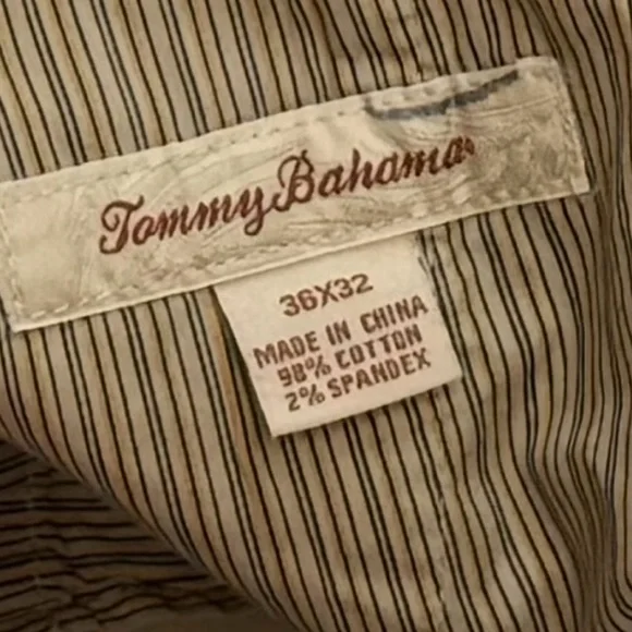 36x32 Tommy Bahama Men's Khaki Chinos EUC Comfy Resort Wear - Picture 8 of 9